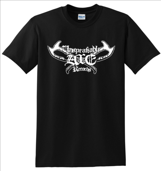 Unspeakable Axe logo t-shirt LARGE (black) - Click Image to Close